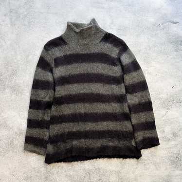 Maison Margiela 2000’s Striped Mohair Turtleneck … - image 1