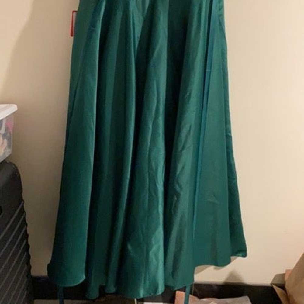 Dark green dress - image 11