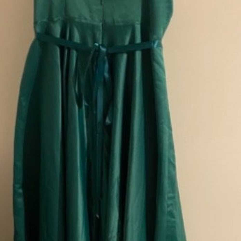 Dark green dress - image 4