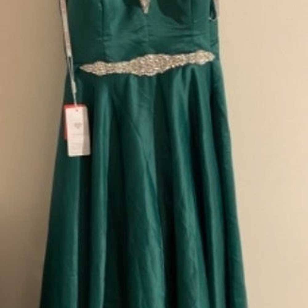 Dark green dress - image 8