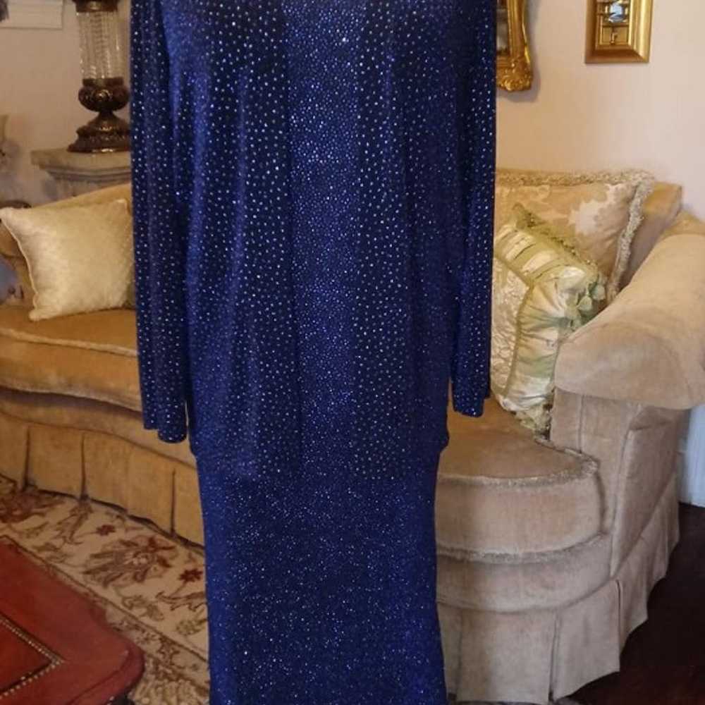 Size 20~4 Way Stretch Blue Sparkle - image 3