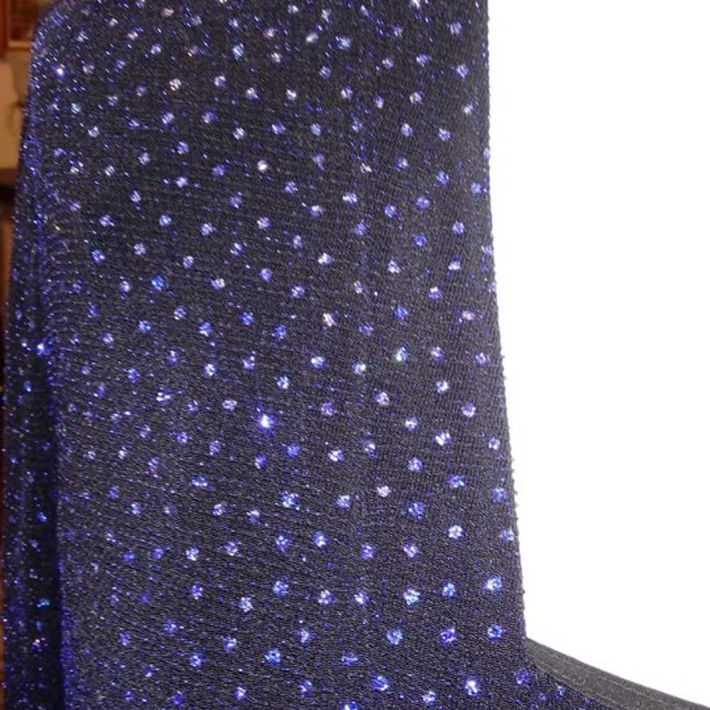 Size 20~4 Way Stretch Blue Sparkle - image 5