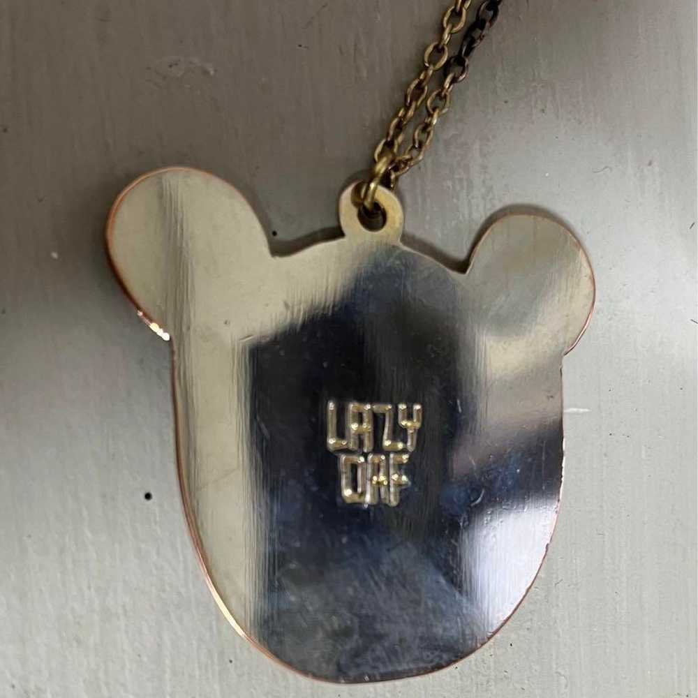 Rare Vintage Lazy Oaf Charm Necklace - image 3