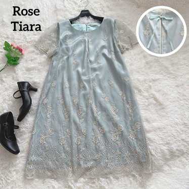 Brand new Rose Tiara flower embroidery short slee… - image 1