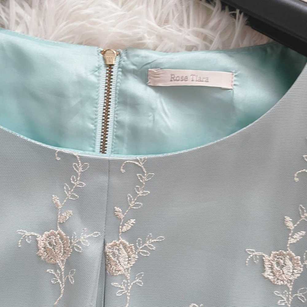 Brand new Rose Tiara flower embroidery short slee… - image 8