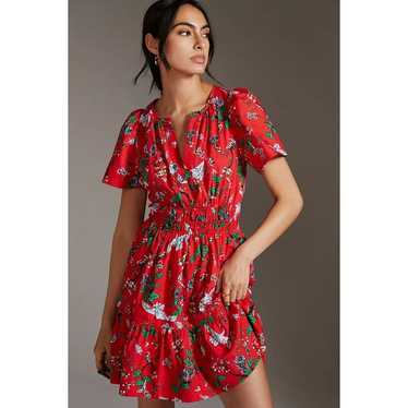 Anthropologie The Somerset Mini Dress, Red, Size … - image 1