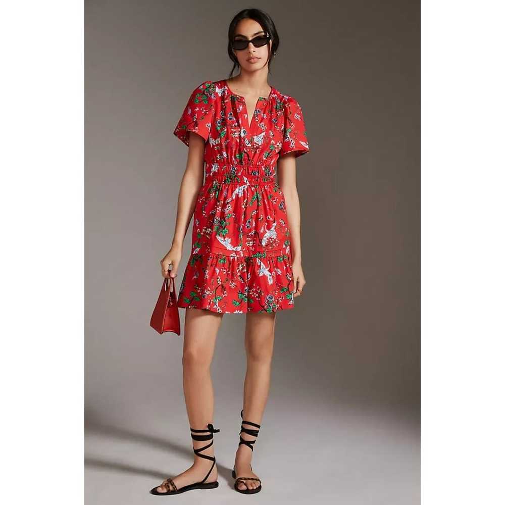 Anthropologie The Somerset Mini Dress, Red, Size … - image 2