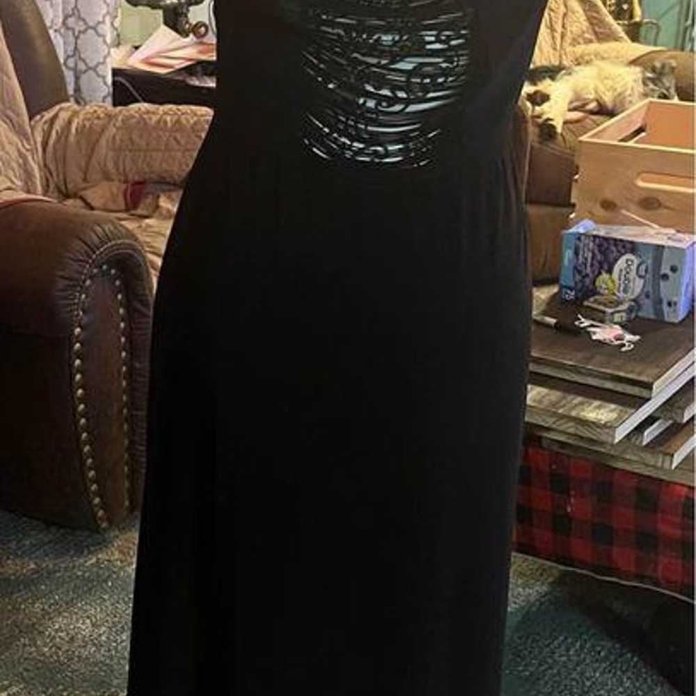 Parisline Black Formal full Length Dress - image 2