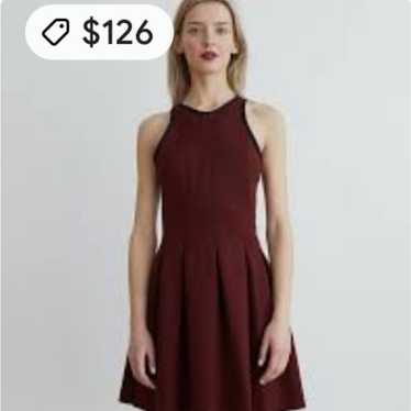 LULULEMON BURGANDY SLEEVELESS FIT FLARE ZIP BACK … - image 1