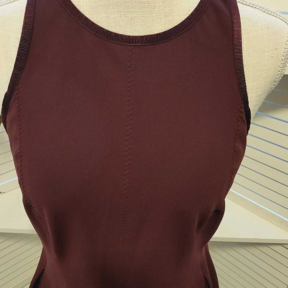 LULULEMON BURGANDY SLEEVELESS FIT FLARE ZIP BACK … - image 7