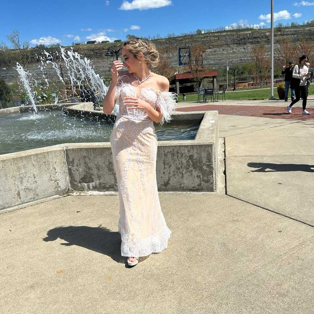 White Prom dress - image 2