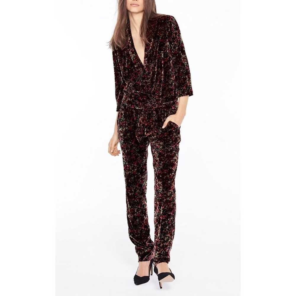 BA&SH Irozeta Floral Velvet Jumpsuit Party Holida… - image 1