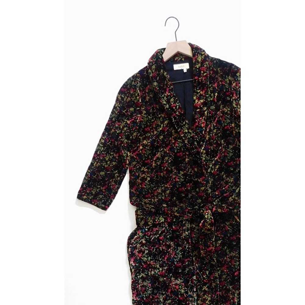 BA&SH Irozeta Floral Velvet Jumpsuit Party Holida… - image 3