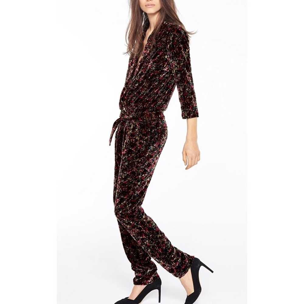 BA&SH Irozeta Floral Velvet Jumpsuit Party Holida… - image 5