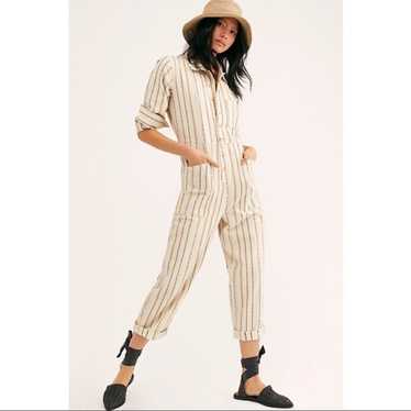 Free People Gia Yarn Dye Coveralls