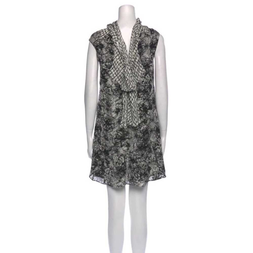 Proenza Schouler 100% Silk Mini Dress Tie Neck Li… - image 10