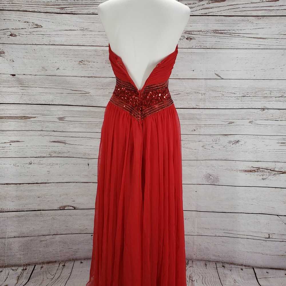 Mike Bennet Women's Red Sequin Chiffon Formal Eve… - image 12