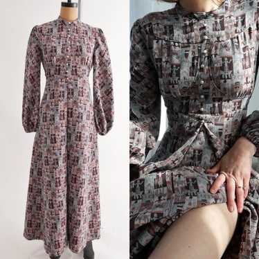 UNIQUE ViNtAgE velvet tapestry drop deals waist dress size M