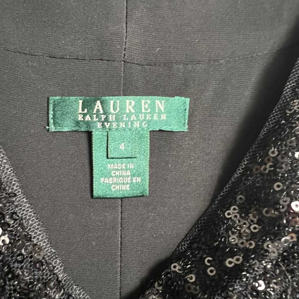 Lauren Ralph Lauren Black Sequin Embellished Surp… - image 11