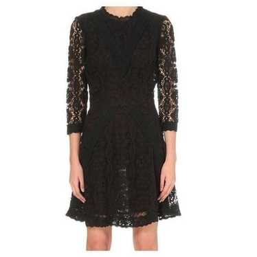 Maje Renita Black Floral Lace Dress sz 1