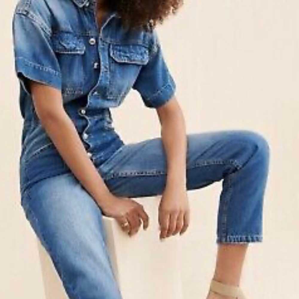 We the Free Marci Denim Jumpsuit by Free People N… - image 1