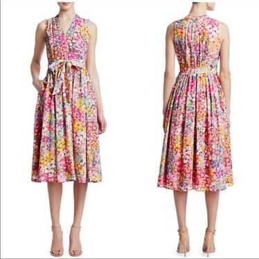 NWoT Kate Spade $398 Floral Dots Burnout Midi Dre… - image 1