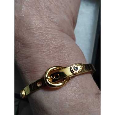 Beautiful vintage gold buckle bangle bracelet