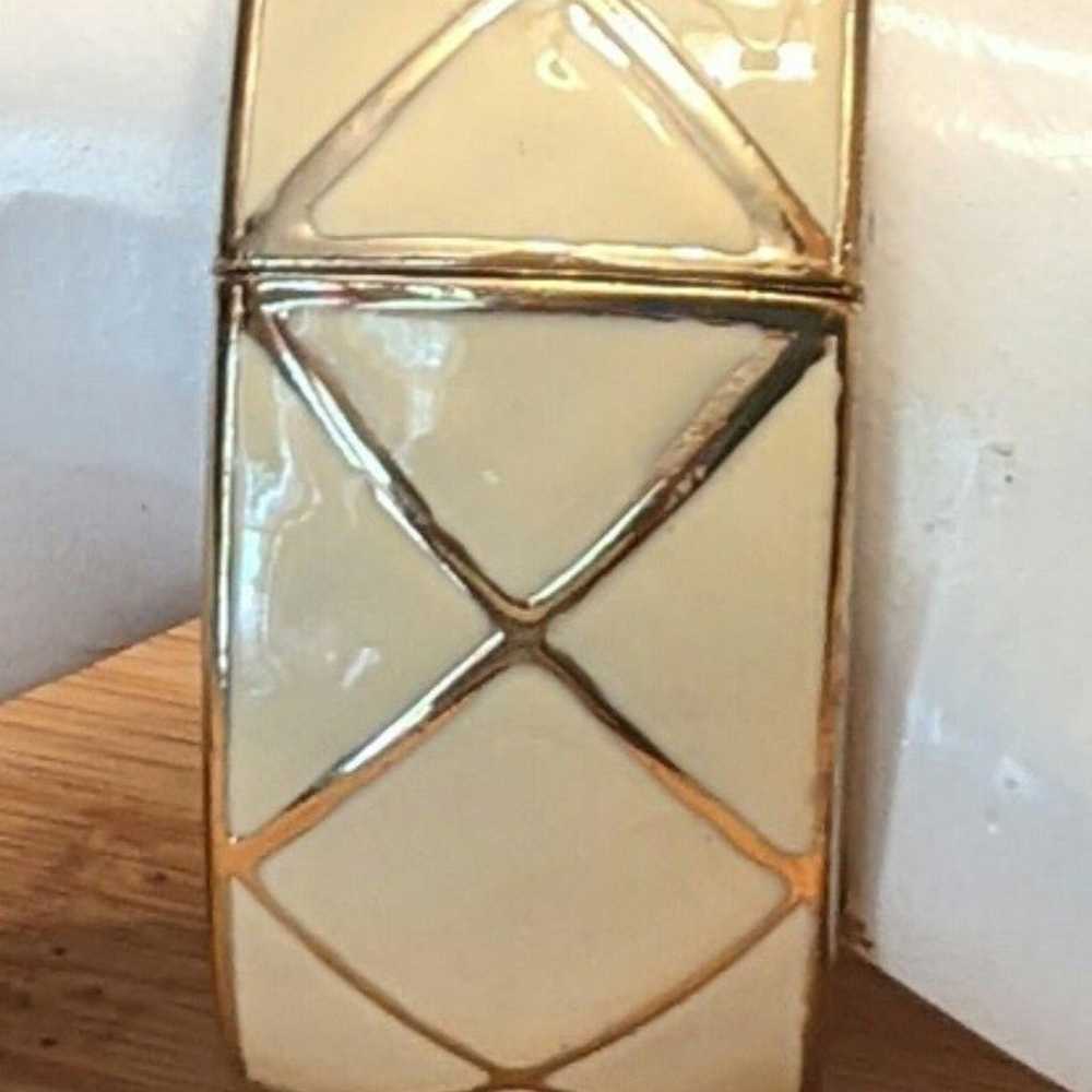 Vintage Enamel Hinged Bracelet - image 2