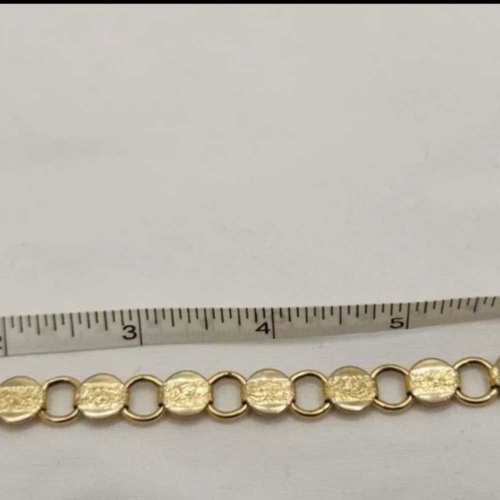 Vintage Gold Tone Sarah Coventry Bracelet  7" - image 7