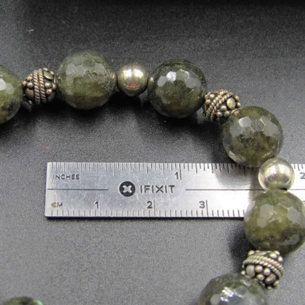 8" Sterling Silver Labradorite Stone Bracelet Vin… - image 5