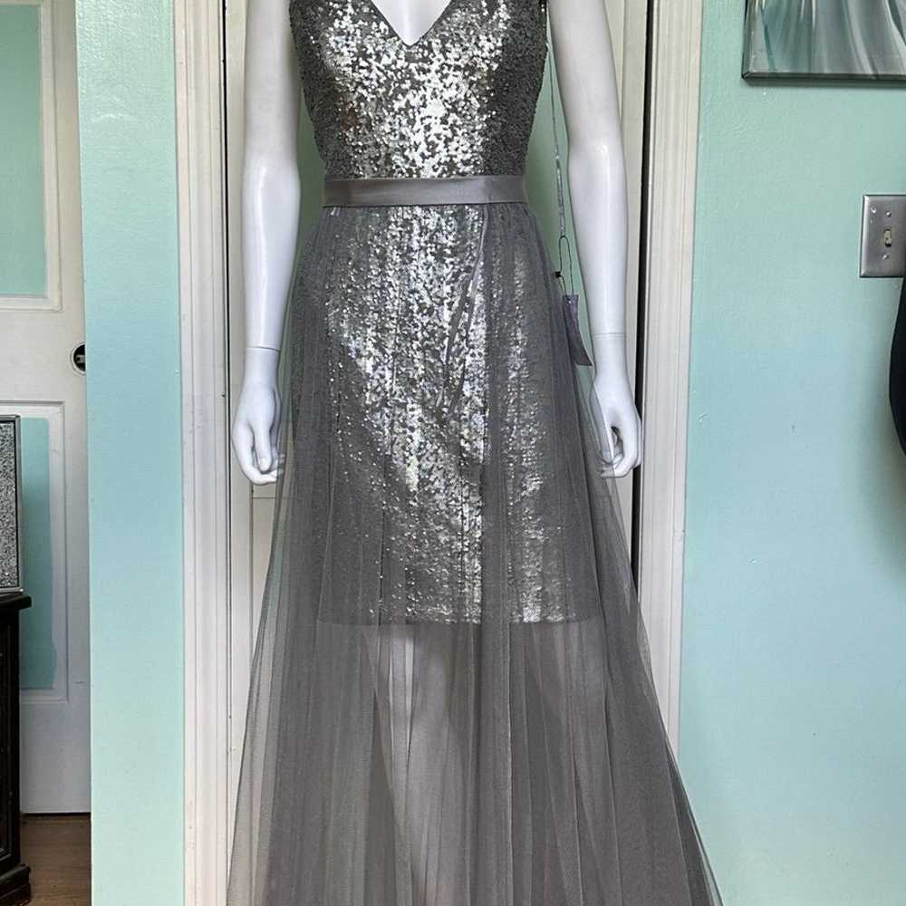 10 Allure Silver Sequin Bridesmaid Pageant Fun Fa… - image 2