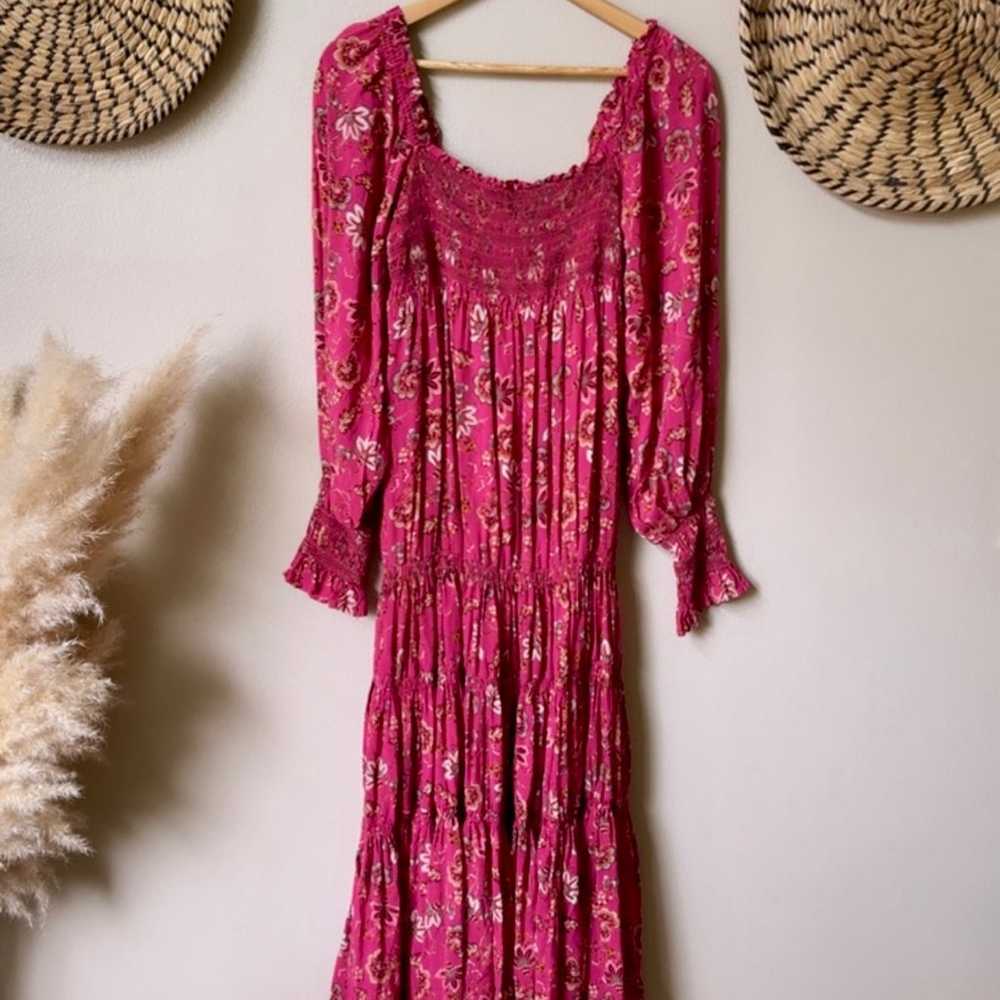 NWOT Free People Sweet Escape Maxi Dress Pink Com… - image 11