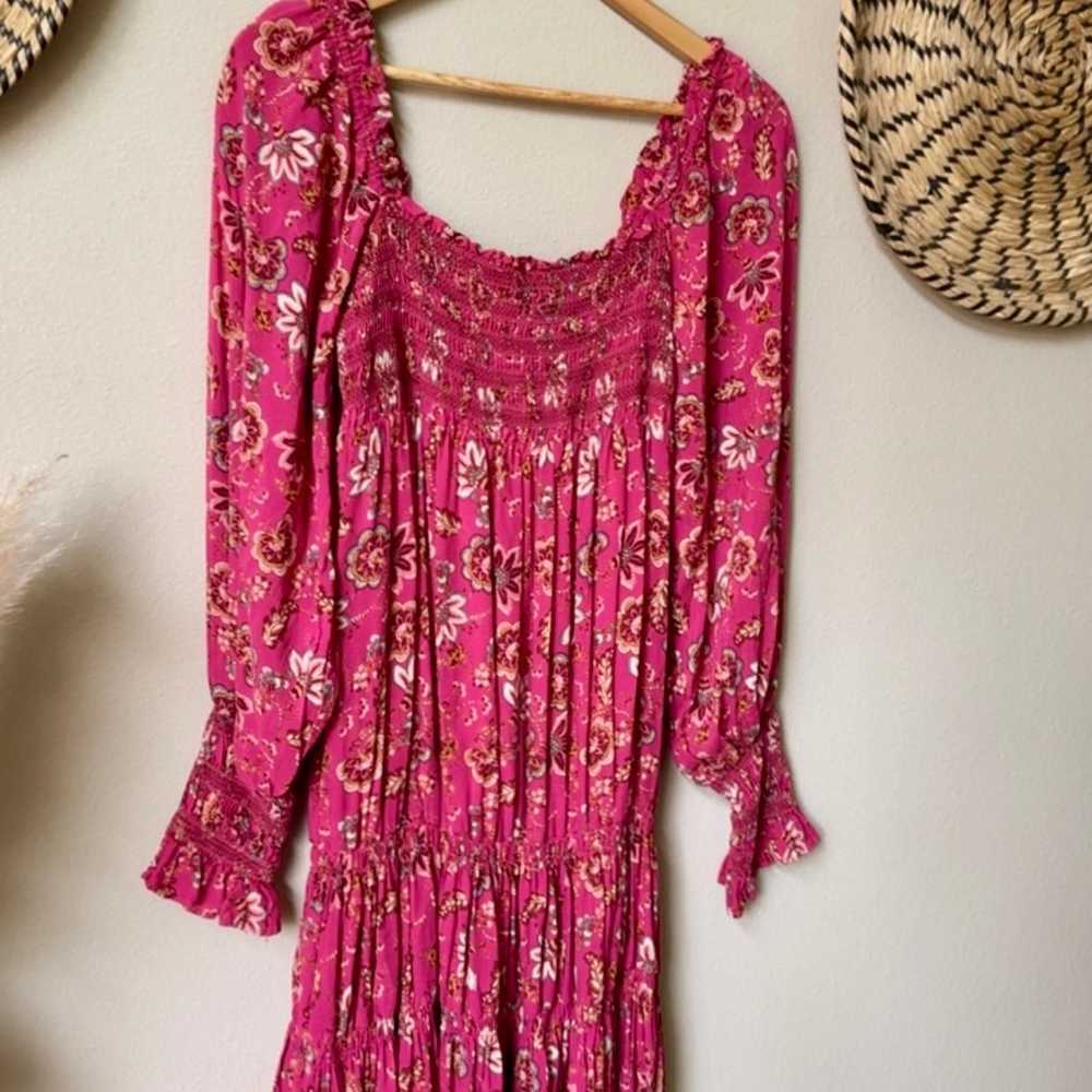 NWOT Free People Sweet Escape Maxi Dress Pink Com… - image 3