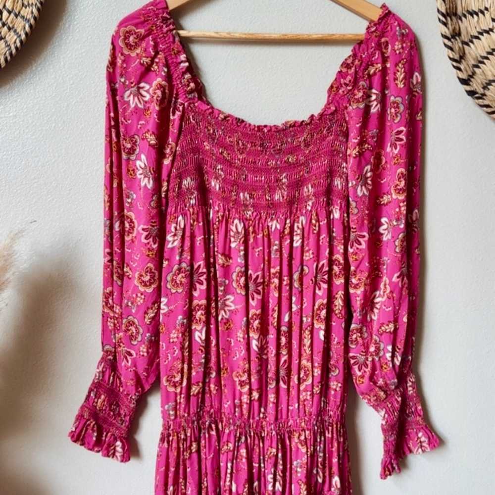 NWOT Free People Sweet Escape Maxi Dress Pink Com… - image 5