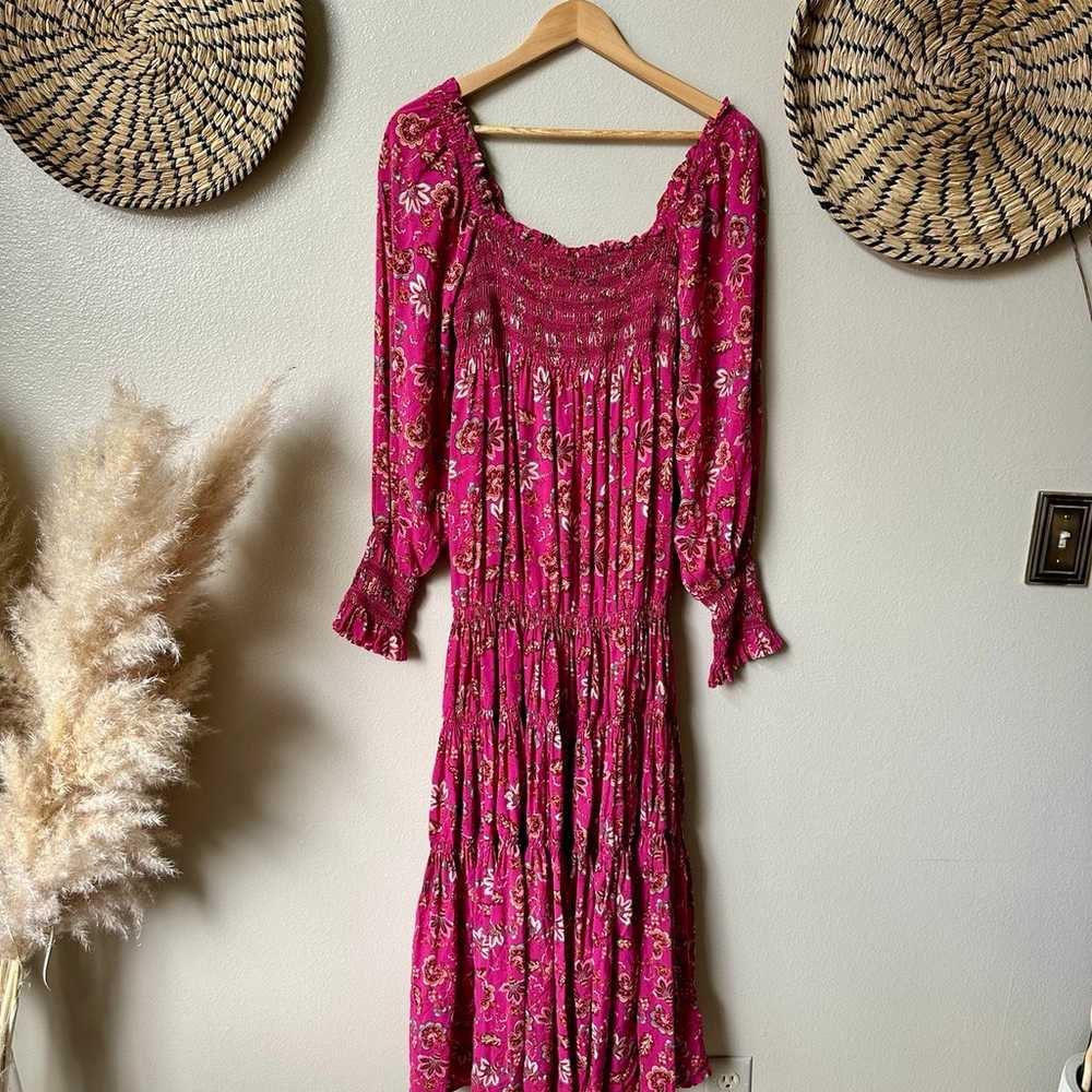 NWOT Free People Sweet Escape Maxi Dress Pink Com… - image 6