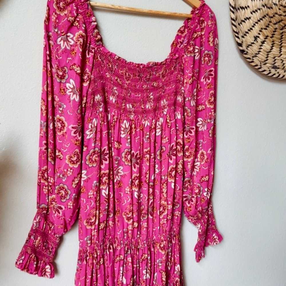 NWOT Free People Sweet Escape Maxi Dress Pink Com… - image 8