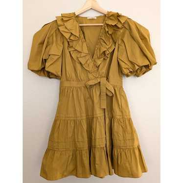 Ulla Johnson Maude Ruffled Cotton Poplin Dress Siz