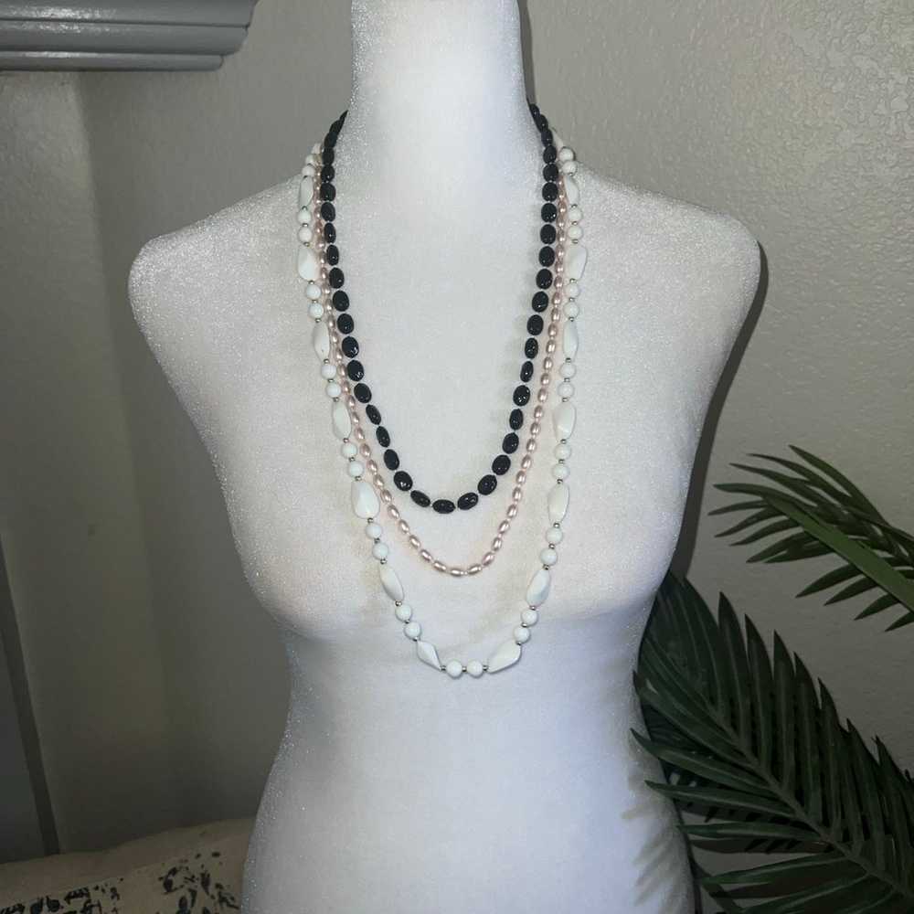 Vintage Beaded Necklace Bundle - image 1