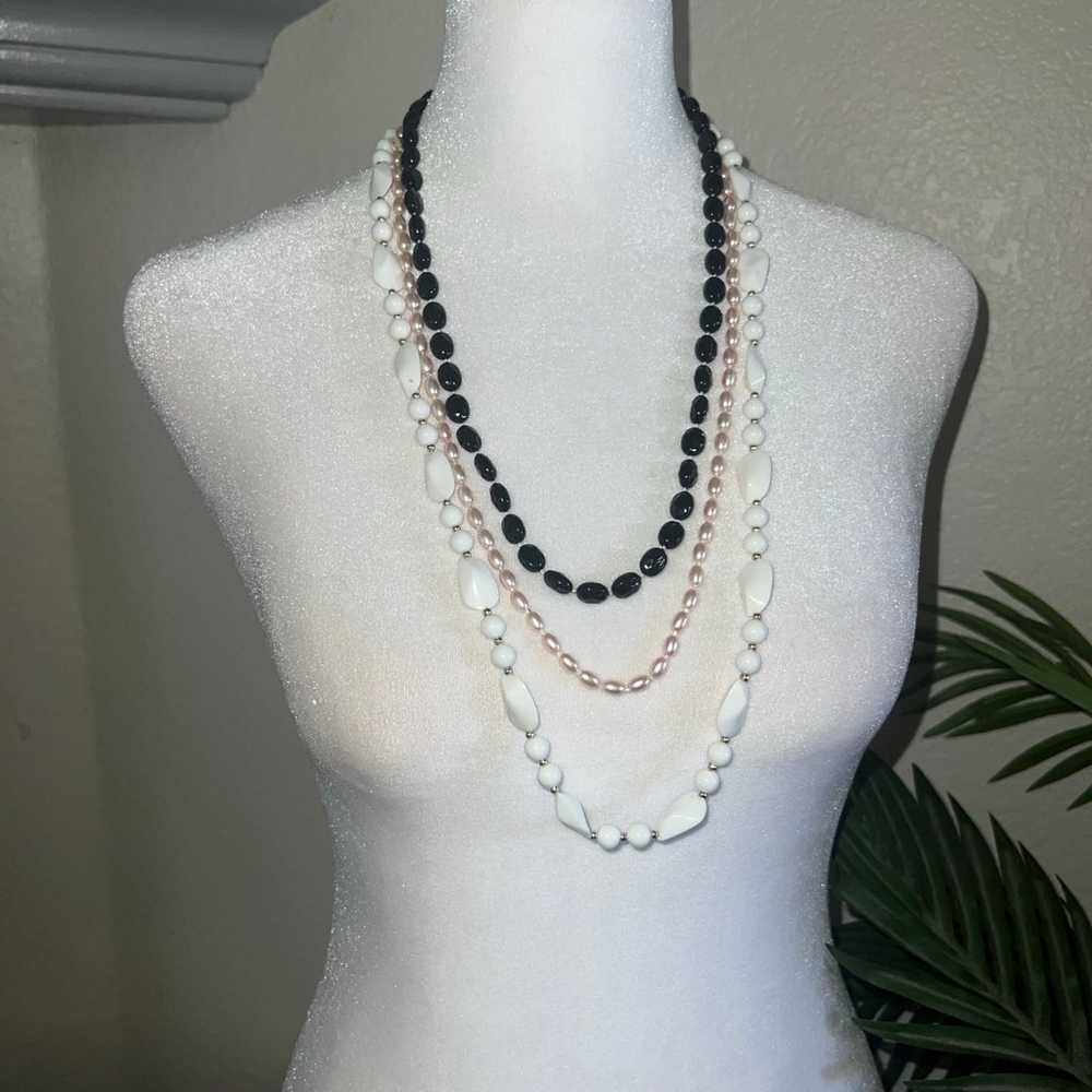 Vintage Beaded Necklace Bundle - image 3