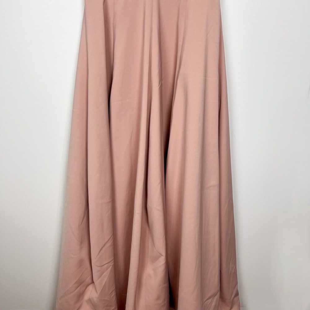 HALSTON Heritage Blush V Neck Cap Sleeve Gown Siz… - image 4