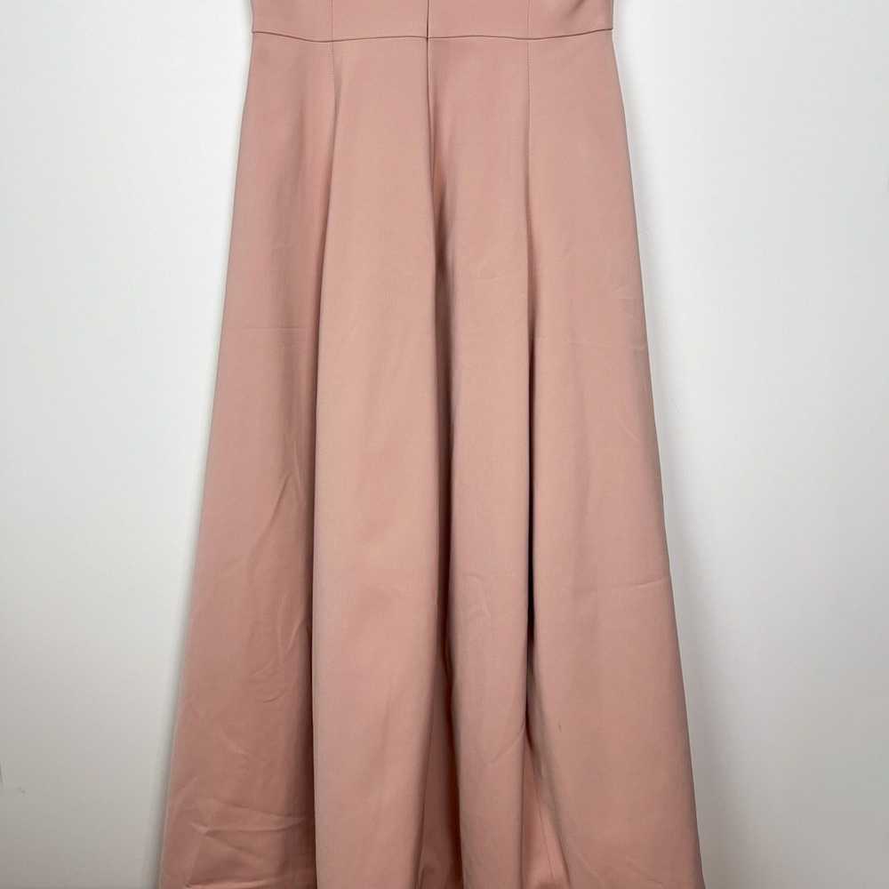 HALSTON Heritage Blush V Neck Cap Sleeve Gown Siz… - image 8