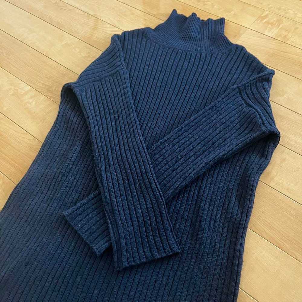 Y's Yohji Yamamoto high-neck knit wool-blend dress - image 2