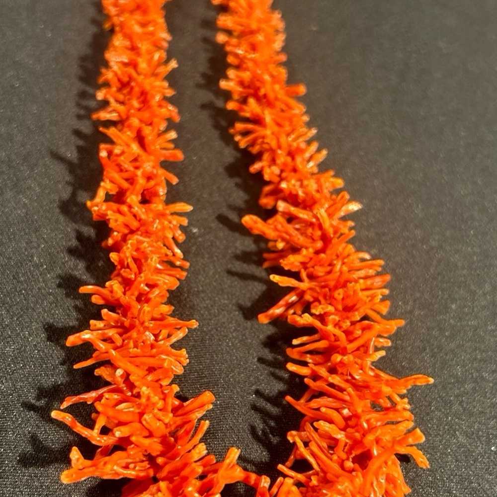 Vintage Red Finger Coral Necklace - image 6