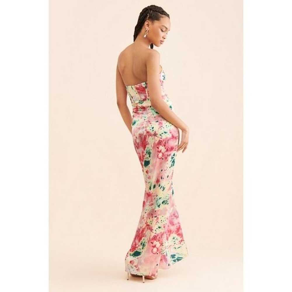 Let Me Be Floral Corset Maxi Dress Size L - image 4