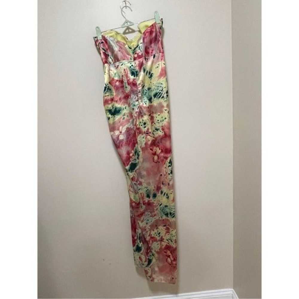 Let Me Be Floral Corset Maxi Dress Size L - image 5