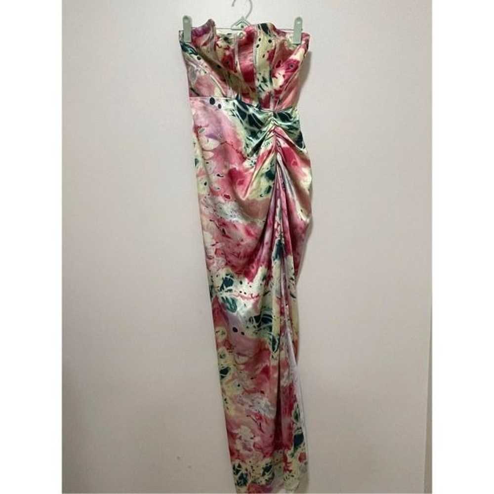 Let Me Be Floral Corset Maxi Dress Size L - image 6