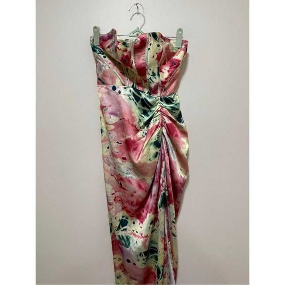 Let Me Be Floral Corset Maxi Dress Size L - image 8