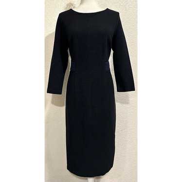 Boden Black Bodycon 3/4 Sleeve Dress - image 1