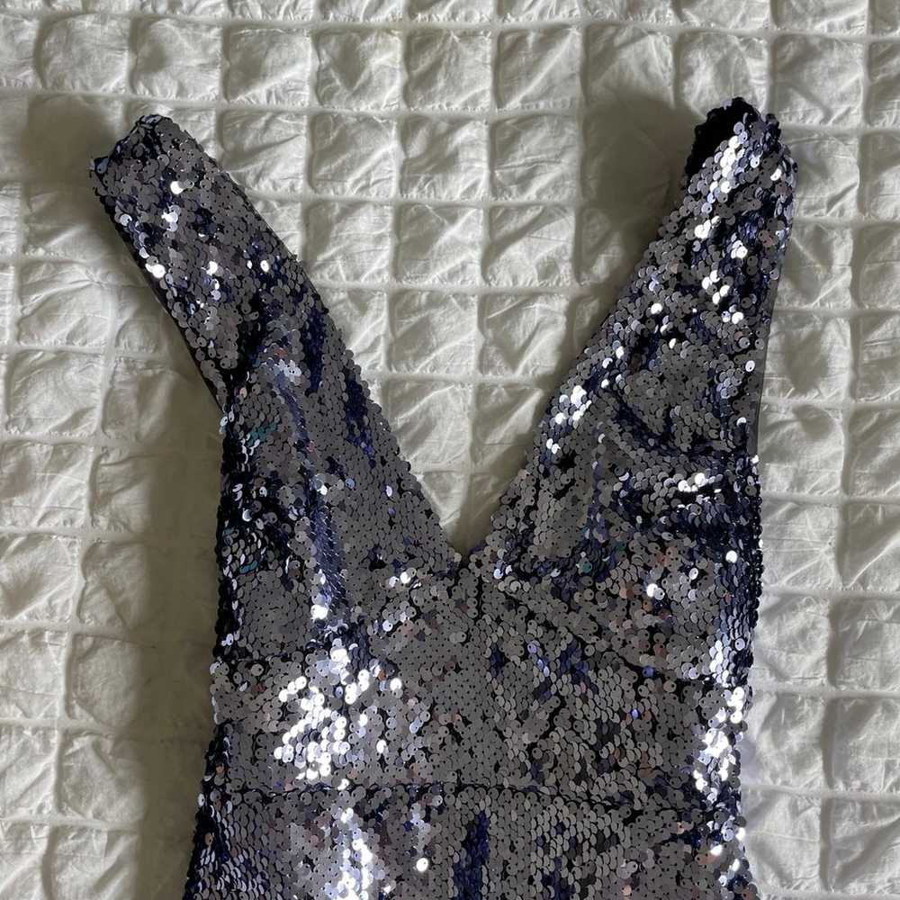 Free People siren sequin velvet tie mini dress - image 6