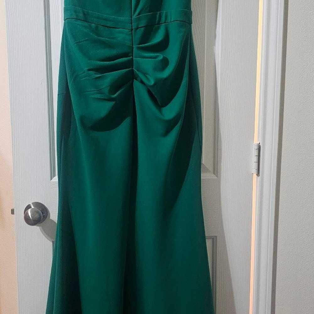 AQUA One Shoulder Cutout Crepe Gown sz12 $285 - image 4